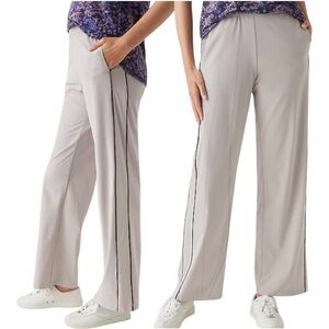 J. Jill | Fit On-the-Go Piped Wide Leg Pants 2X Athleisure Comfort